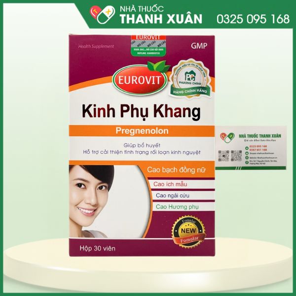 Kinh Phụ Khang - Hỗ trợ cải thiện tình trạng rối loạn kinh nguyệt, giảm đau bụng kinh